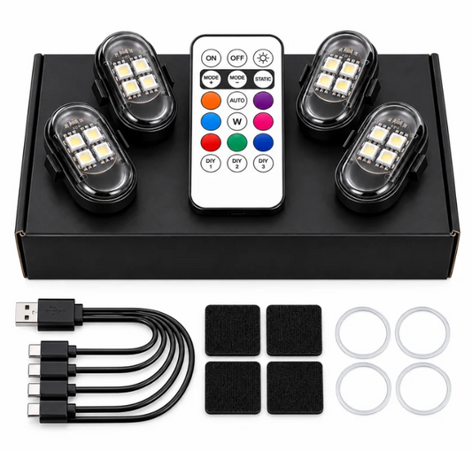 Luces ambientales LED para coches